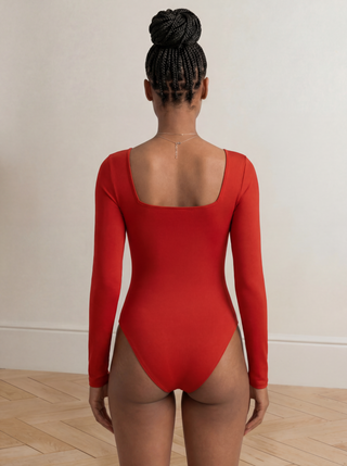SMOOTH RIDER LONG SLEEVE BODYSUIT | Red